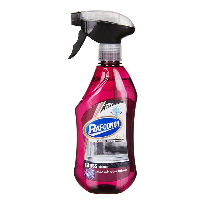 شیشه پاک کن ضد بخار رافونه حجم 500 میلی لیتر Rafooneh Anti Steam Glass Cleaner 500ml